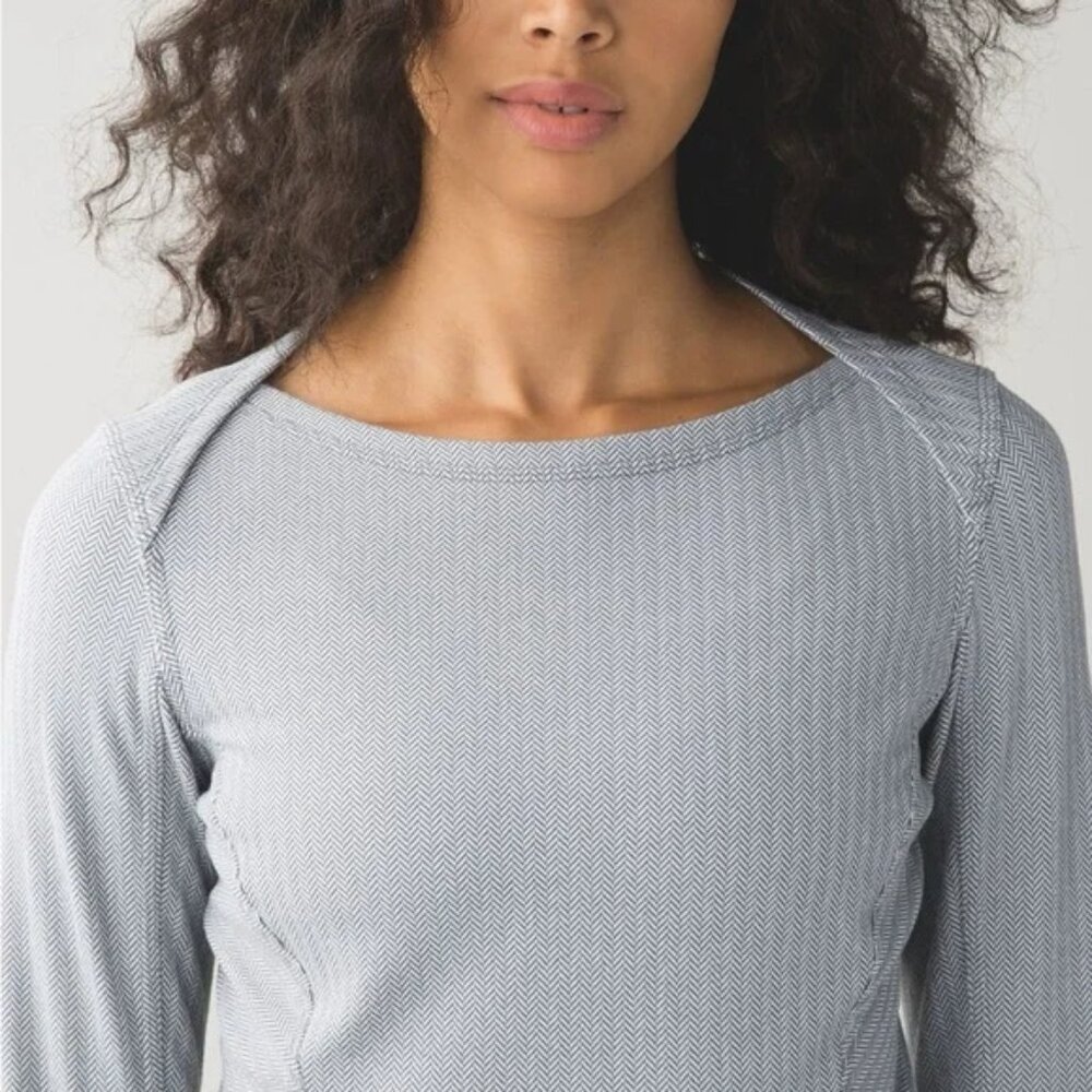 Lululemon Kanto Catch Me Herringbone Long Sleeve